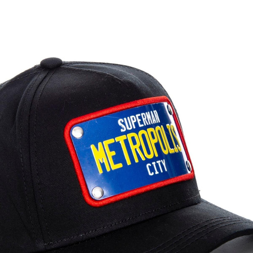 Czapka z daszkiem Capslab Superman Metropolis City DC Czarna - FG/DC2/1/CAS/SUP1