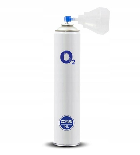 Tlen inhalacyjny w puszce tlenoterapia O2 Oxygen 99% 14 l - 10 szt.