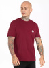 Koszulka męska Pit Bull West Coast Small Logo Burgundowa T-shirt