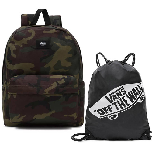 Plecak szkolny młodzieżowy Vans Old Skool Camo + worek OTW Benched Bag