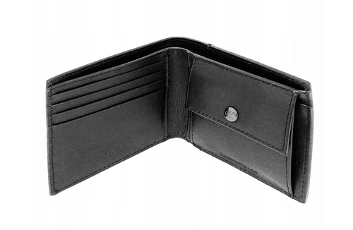 Portfel męski skórzany Calvin Klein CK Mały Czarny - LZ04G1066G-UB1