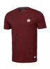 Koszulka męska Pit Bull West Coast Small Logo Burgundowa T-shirt