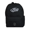 Plecak szkolny miejski Vans Old Skool Classic Backpack Czarny VN000H4YBLK1 + Custom Srebrna Róża