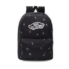 Zestaw plecak szkolny VANS Realm Backpack czarny kwiaty VN0A3UI6BR81 + Piórnik VANS VN0A3HMQBA5