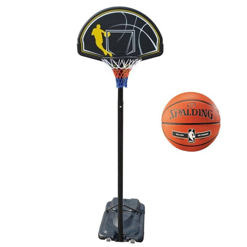 Portable Basketball stand MASTER Street 305 +  Spalding NBA Silver	