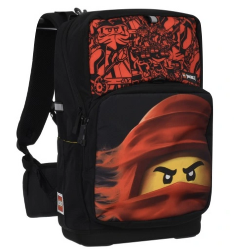 Plecak szkolny dziecięcy do przedszkola czerwony 18L Lego Ninjago Optimo Plus - 20222-2302