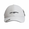 Karl Lagerfeld Paris White Adjustable Cap with pins - L5WH7947-wht