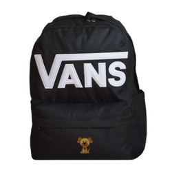 Plecak szkolny miejski Vans Old Skool Drop V Backpack Black VN000H4ZBLK1 + Custom Pies