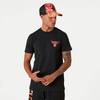 New Era Chicago Bulls NBA Team Colour Water Black Print T-shirt - 13083921