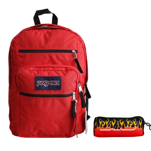 Plecak szkolny JanSport Big Student Backpack 34L Red Tape + Piórnik Vans