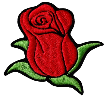 Streifen für Kleidung Red Rose