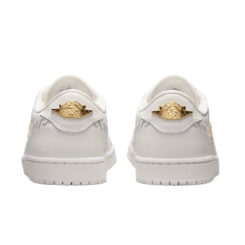 Air Jordan 1 Low Method of Make Wmns Shoes “White/Metallic Gold” - FN5032-100