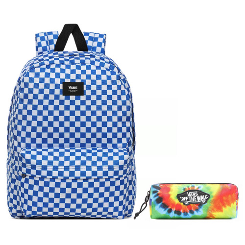 Vans Old Skool III Victoria Blue Check Rucksack - VN0A3I6RZZ4