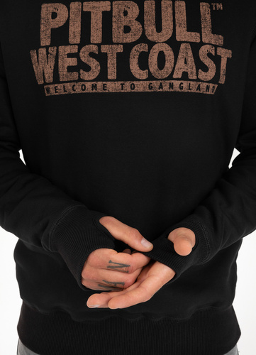 Bluza sportowa męska Pit Bull West Coast Crewneck Mugshot Czarna - 110006900