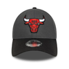 Czapka z daszkiem New Era 9FORTY NBA Chicago Bulls Sidepatch Charcoal - 60758984