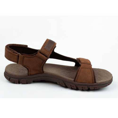 Men's CAT Caterpillar Atchison Brown Leather Sandals P721281.