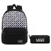 Vans Glitter Check Realm Backpack - VN0A48HGUX9 + Pencil Pouch