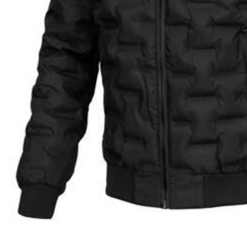 Men's spring jacket PIT BULL CARVER black with hood - 52010490000