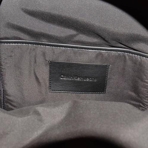 Plecak skórzany Calvin Klein na laptop czarny - ZM0ZM02568BDS