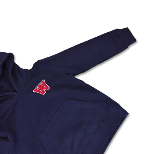 Bluza sportowa dziecięca Wood Wood Izzy AA kids hoodie granatowa - 10235605-2424-Navy