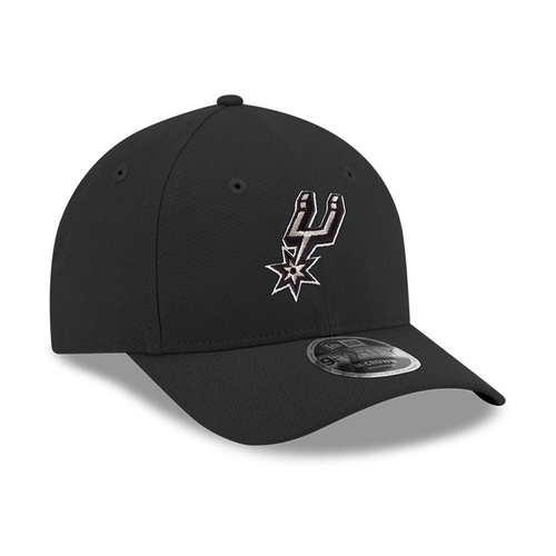 New Era 9FORTY NBA San Antonio Spurs M-Crown Black Snapback Cap - 60755485