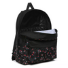 Vans Realm Beauty Floral Black Backpack Custom Delphine - VN0A3UI6ZX3