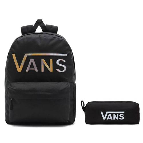 Plecak szkolny Vans Realm Flying V Black Tie Dye + Saszetka Piórnik
