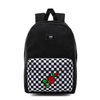 Vans Realm Backpack New Skool Checkerboard VN0002TL2OB + Custom Rose