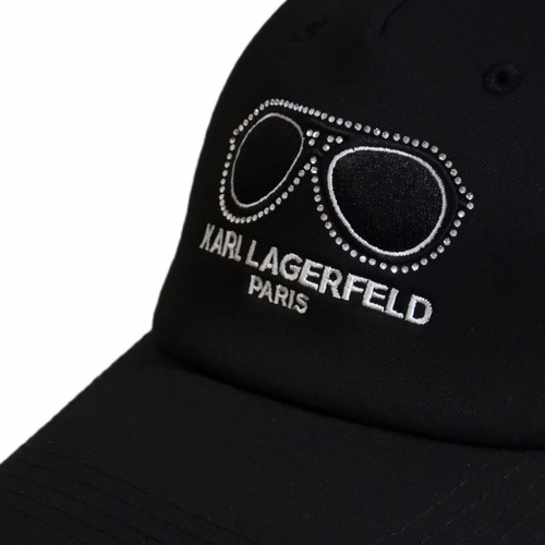 Karl Lagerfeld Paris Black Adjustable Cap Glasses - L5WH7946 blk
