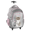 PASO Sweet Kitty School Wheeled Backpack for Kids Gray - PP23KC-997