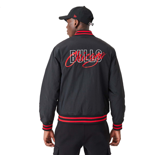 New Era NBA Chicago Bulls Script Bomber Jacket - 60332203