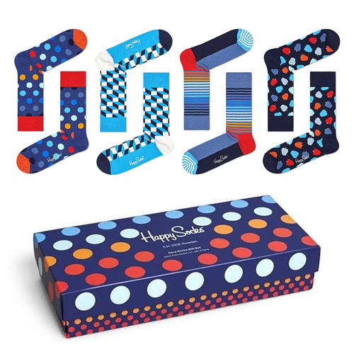 Happy Socks Navy 4-pak - XNAV09-6400