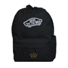 Plecak szkolny miejski Vans Old Skool Classic Backpack Czarny VN000H4YBLK1 + Custom Złota Korona