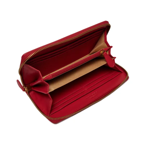 Portfel damski skórzany Pinko Ryder Zip Around Czerwony - 1000250AOF1-R30Q