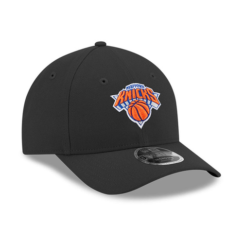 New Era 9FORTY New York Knicks NBA Team M-Crown Black Snapback Cap - 60755480