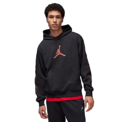 Męska bluza z kapturem Air Jordan Flight MVP Black/Red - FN6352-010
