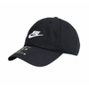 Nike Club Futura Washed Strapback Black Cap - FB5368-011