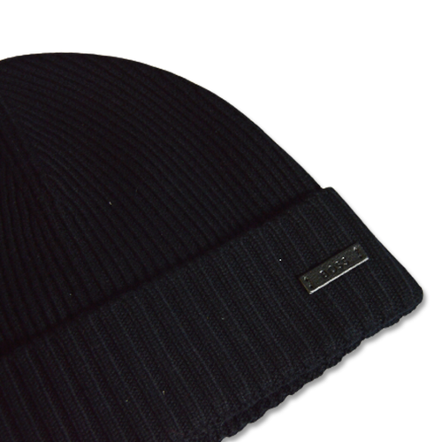 Czapka zimowa wełniana Hugo Boss Fati Ribbed Beanie Hat - 50495306-001