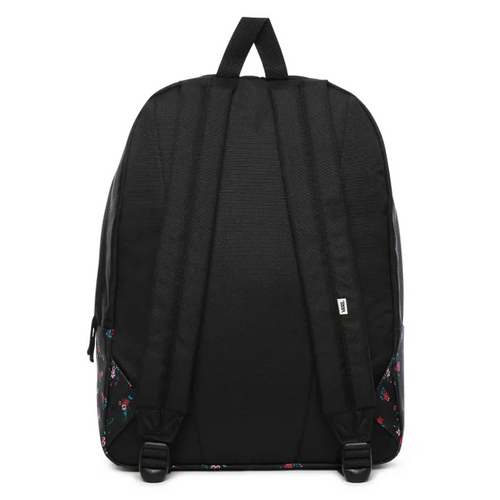 Vans Realm Beauty Floral Black Backpack Custom Delphine - VN0A3UI6ZX3