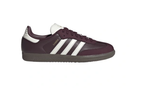 Buty sportowe damskie młodzieżowe Adidas Samba OG Bordowe - JR8844