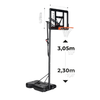 Zestaw do koszykówki regulowany do 305 cm OneTeam przestawny- OneTeam BH02