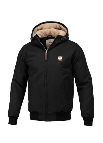Pit Bull West Coast Elkwood 3 Sherpa Hooded Black Jacken - 529112900