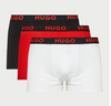 Męskie bokserki Hugo Boss Triplet Pack ze stretchem 3 pary - 10241868-972