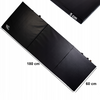 MATERAC GIMNASTYCZNY REHABILITACYJNY Be4Fit czarny 180 cm x 60 cm - 5128