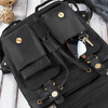 Women's leather backpack Paolo Peruzzi Vintage Black - T-16-BL