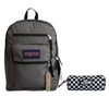 JanSport Big Student Backpack 34L Graphite Grey + Vans Pencil Box