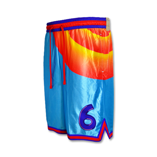 Nike LeBron Space Jam Tune Squad Shorts Lt Blue Fury/Concord/University Gold - DJ3869-434