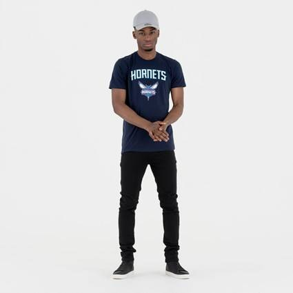 Koszulka męska New Era NBA Charlotte Hornets Team granatowa - 11546156