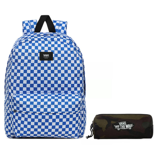 Vans Old Skool III Victoria Blue Check Rucksack - VN0A3I6RZZ4