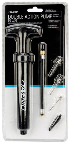 AVENTO pompka ręczna z wężykiem double action topline 2 - 45PC-BLK
